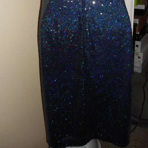 NWT Calvin Klein full sequins navy dress, size 4 - Picture 4 of 7